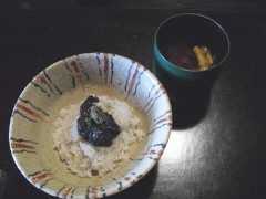 澤正　そば御飯と赤だし20100729.jpg