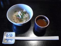 澤正　南高梅の炊込みそばごはんと赤出汁　20130613-S.jpg