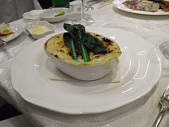 銀座Kansei「ブルーチーズ白みそ　グラタン」20101008.jpg