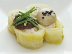 食育セミナー　ロール白菜みそソース2種　20110206.jpg