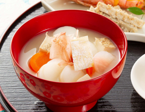 関西風白味噌の雑煮(冬)