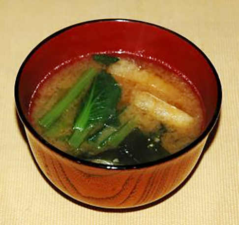 小松菜のみそ汁(冬)